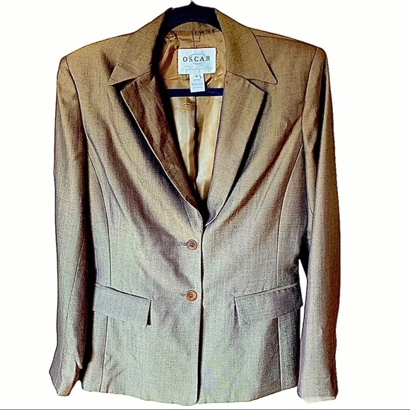 Oscar de la Renta Jackets & Blazers - 𝅺OSCAR by Oscar de la Renta Vintage Wool Mohair Blend Blazer Size 6